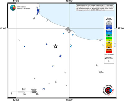 Mappa EMS - territori località