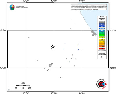 Mappa EMS - territori località