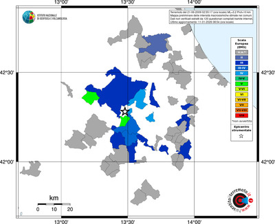 Mappa EMS - territori comuni