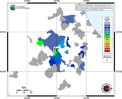 Mappa MCS - territori comuni