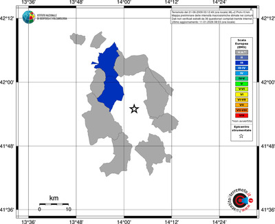 Mappa EMS - territori comuni