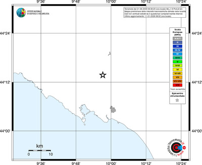 Mappa EMS - territori località