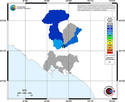 Mappa EMS - territori comuni