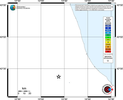 Mappa EMS - territori località