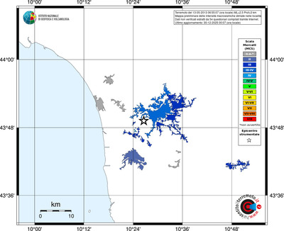 Mappa MCS - territori località