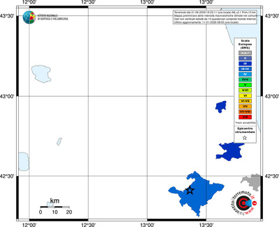 Mappa EMS - territori comuni