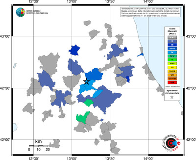 Mappa MCS - territori comuni
