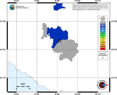 Mappa EMS - territori comuni