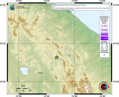Mappa comuni con almeno 3 questionari