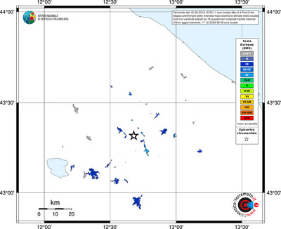 Mappa EMS - territori località