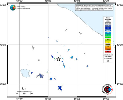Mappa MCS - territori località