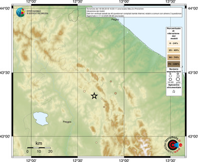 Mappa comuni con almeno 3 questionari