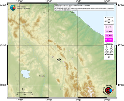 Mappa comuni con almeno 3 questionari