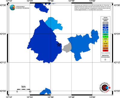 Mappa EMS - territori comuni