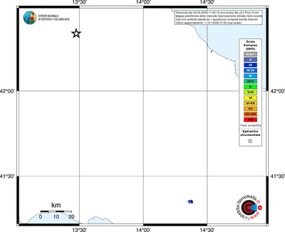 Mappa EMS - territori località