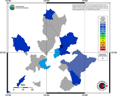 Mappa EMS - territori comuni
