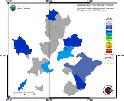Mappa MCS - territori comuni