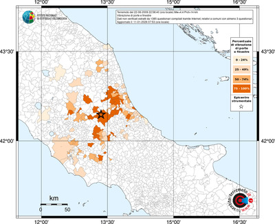 Mappa territorio comunale con almeno 3 questionari