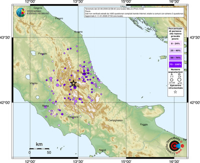 Mappa comuni con almeno 3 questionari