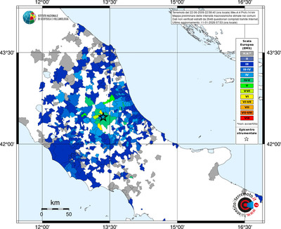 Mappa EMS - territori comuni