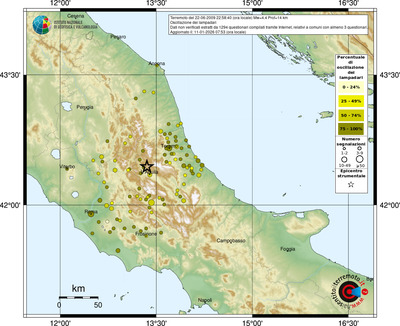 Mappa comuni con almeno 3 questionari