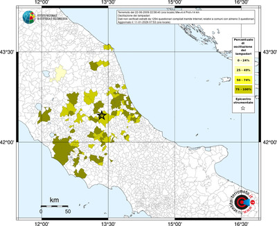 Mappa territorio comunale con almeno 3 questionari