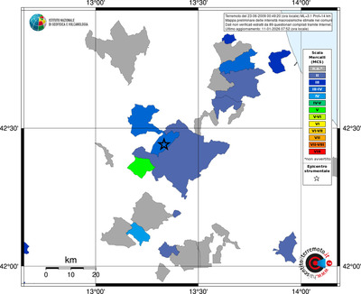 Mappa MCS - territori comuni