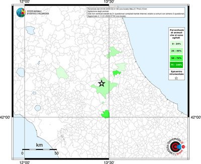 Mappa territorio comunale con almeno 3 questionari