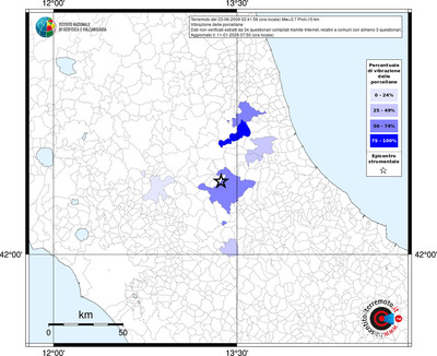 Mappa territorio comunale con almeno 3 questionari