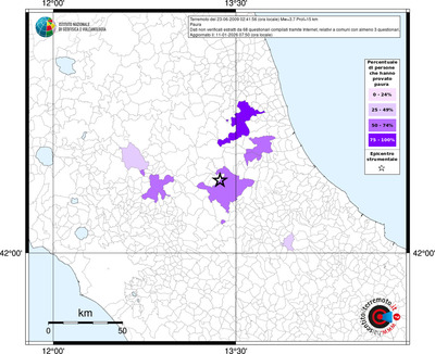 Mappa territorio comunale con almeno 3 questionari