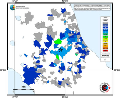 Mappa EMS - territori comuni