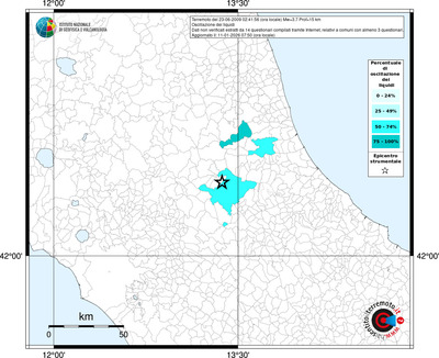 Mappa territorio comunale con almeno 3 questionari