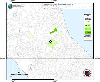 Mappa territorio comunale con almeno 3 questionari