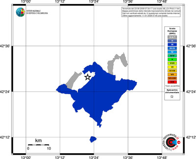 Mappa EMS - territori comuni
