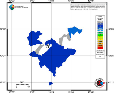 Mappa EMS - territori comuni