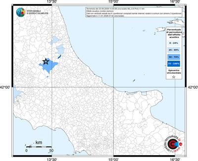 Mappa territorio comunale con almeno 3 questionari