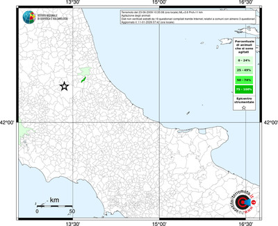 Mappa territorio comunale con almeno 3 questionari