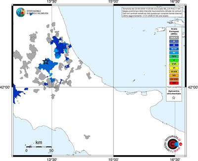 Mappa EMS - territori comuni
