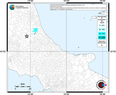 Mappa territorio comunale con almeno 3 questionari