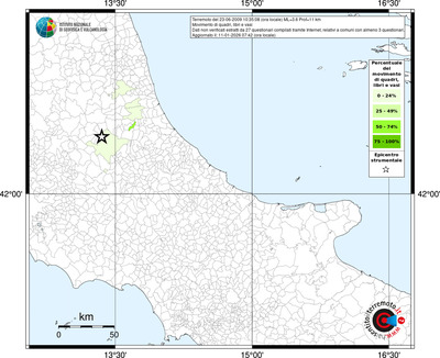 Mappa territorio comunale con almeno 3 questionari