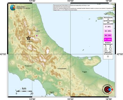 Mappa comuni con almeno 3 questionari