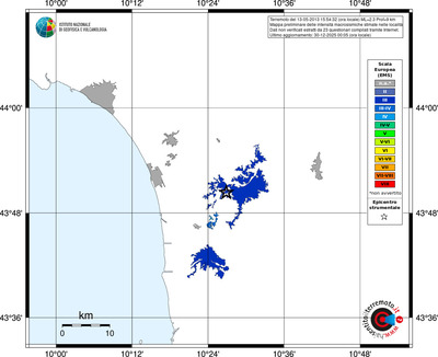 Mappa EMS - territori località
