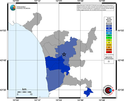 Mappa MCS - territori comuni