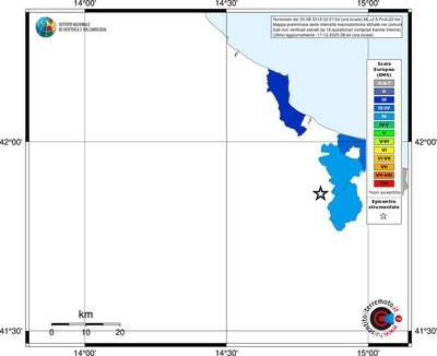 Mappa EMS - territori comuni