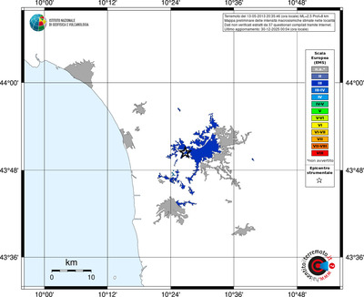 Mappa EMS - territori località