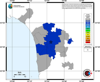 Mappa EMS - territori comuni