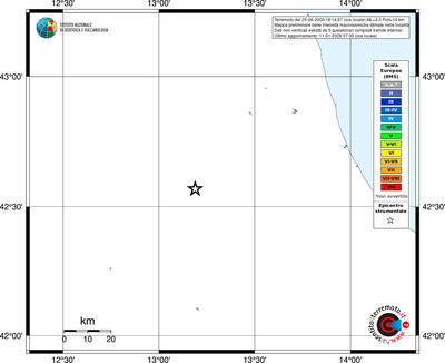 Mappa EMS - territori località