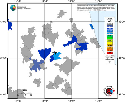 Mappa EMS - territori comuni
