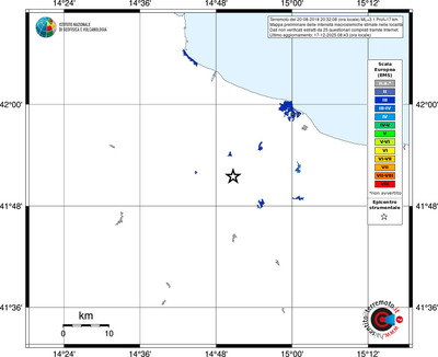 Mappa EMS - territori località
