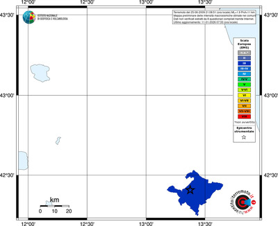Mappa EMS - territori comuni